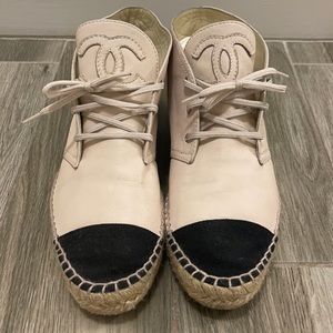 Chanel Interlocking Cc Espadrille pink S 41 AUTH